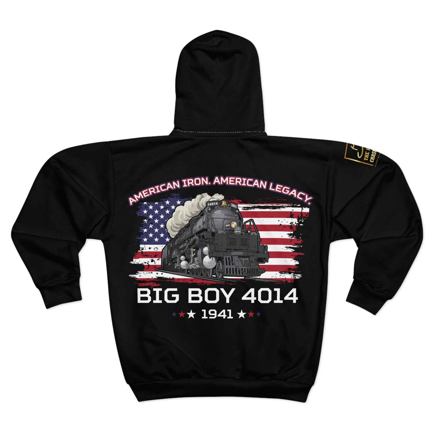 Big Boy Train Unisex Zip Hoodie - Perfect Gift for Train Enthusiasts