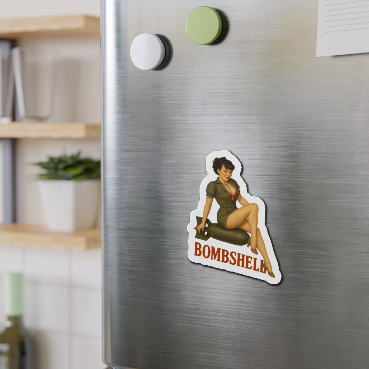Bombshell Varga Style Nose Art Magnet