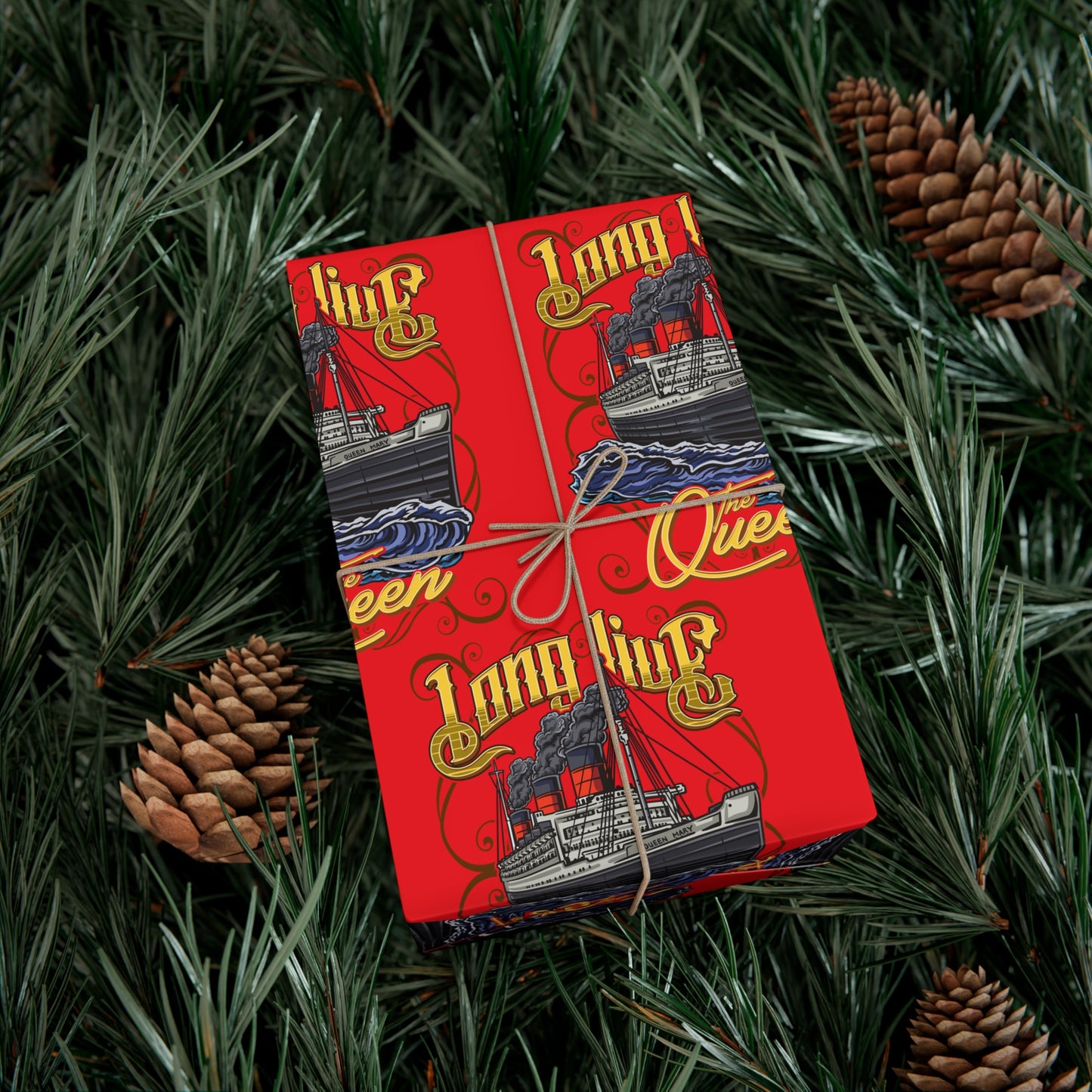 Wrap History in Elegance – RMS Queen Mary Gift Wrap Paper