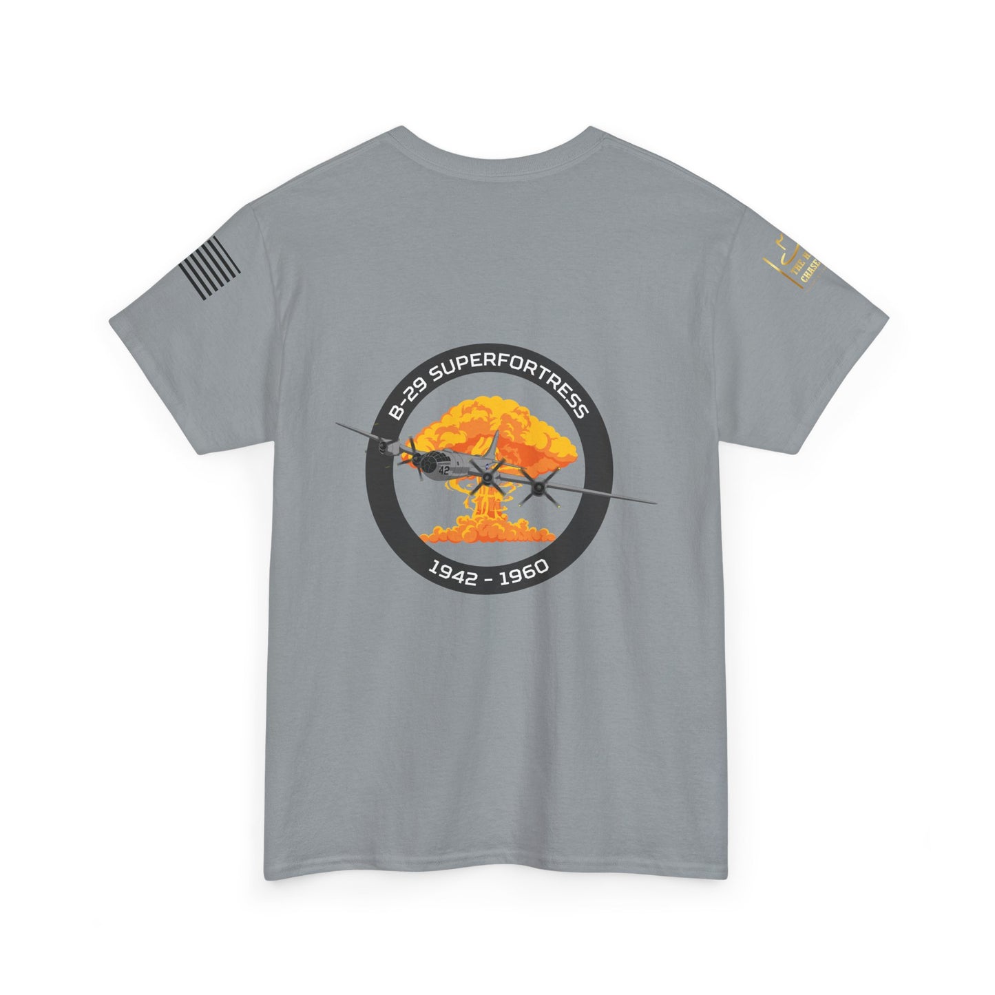 Soar Through History – B-29 Superfortress Unisex Heavy Cotton Tee