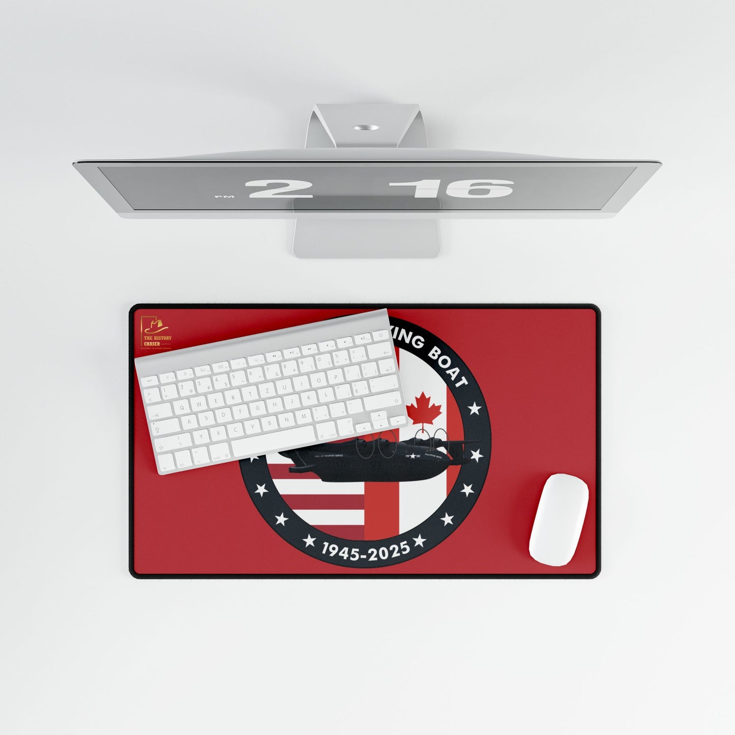Mars Flying Boat Desk Mat (Red)