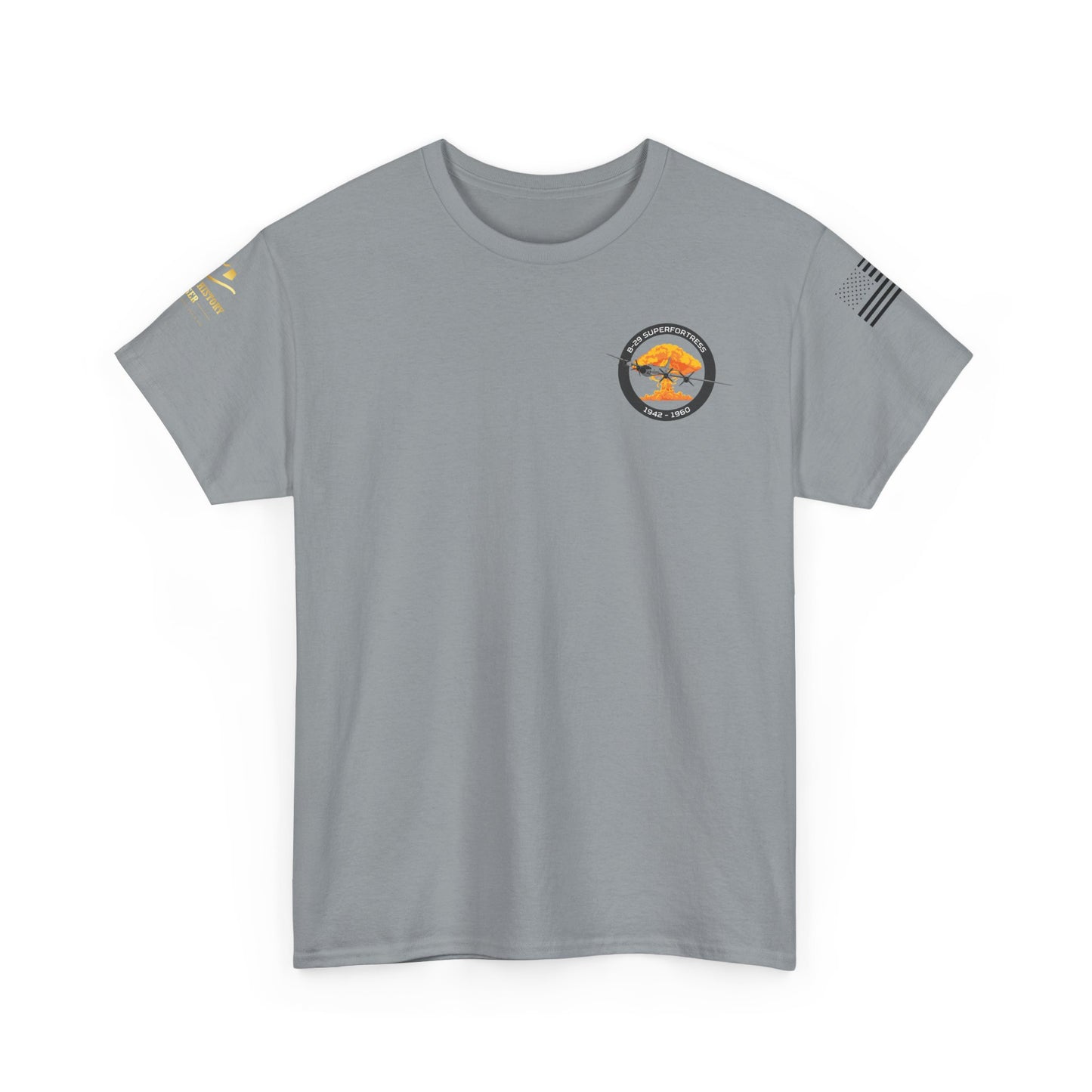 Soar Through History – B-29 Superfortress Unisex Heavy Cotton Tee