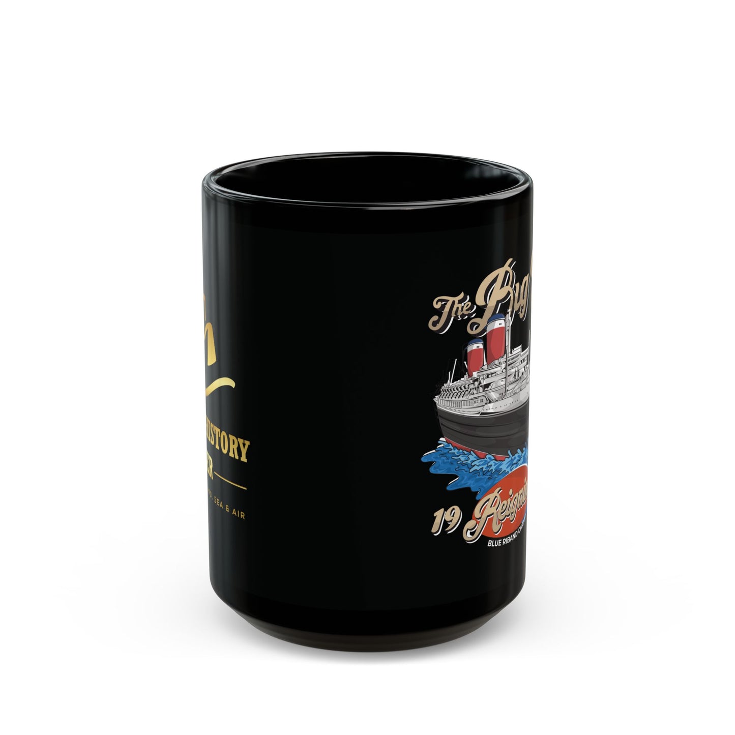 The Big U Black Mug (15oz)