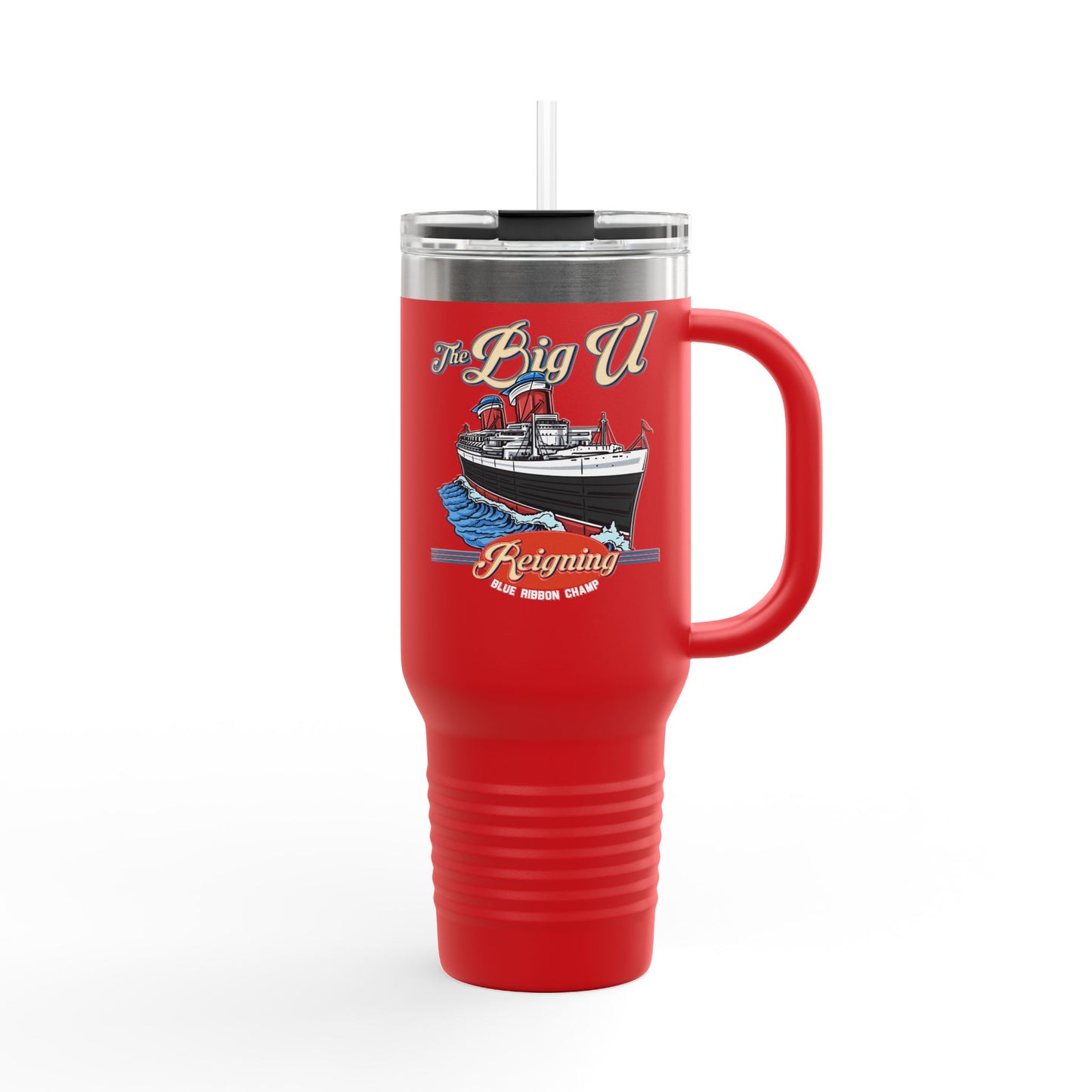 The Big U Insulated Travel Mug - 40oz Adventure Cup for Outdoor Enthusiasts