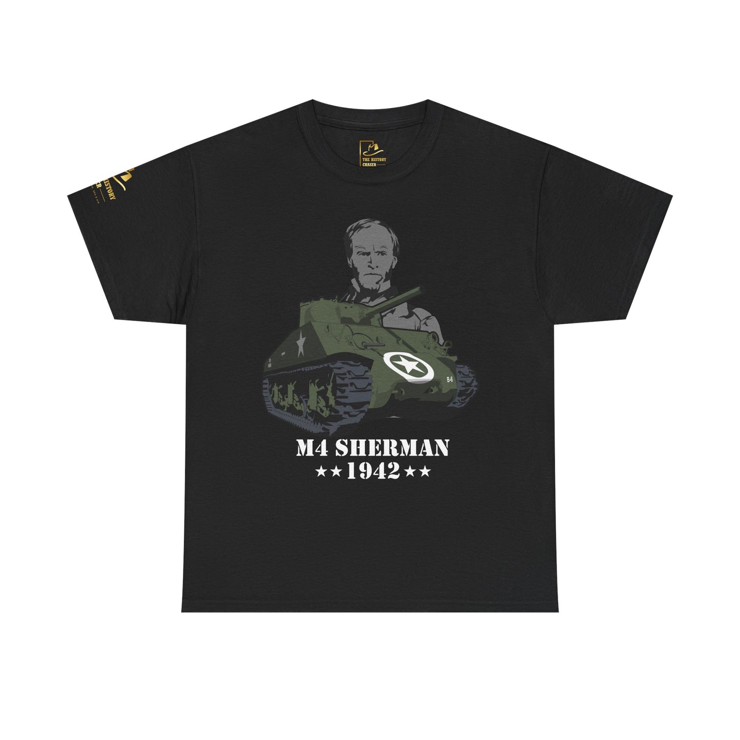 M4 Sherman Tank Vintage Military Tank Front Tee