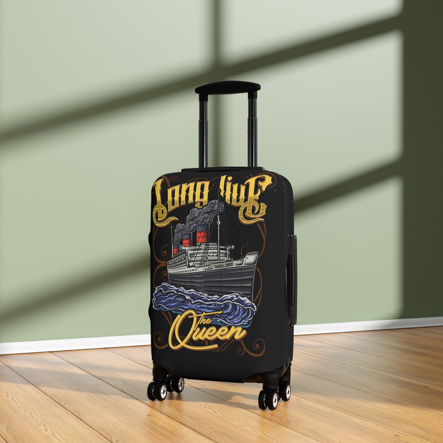 Long Live the Queen Luggage Cover (Black)