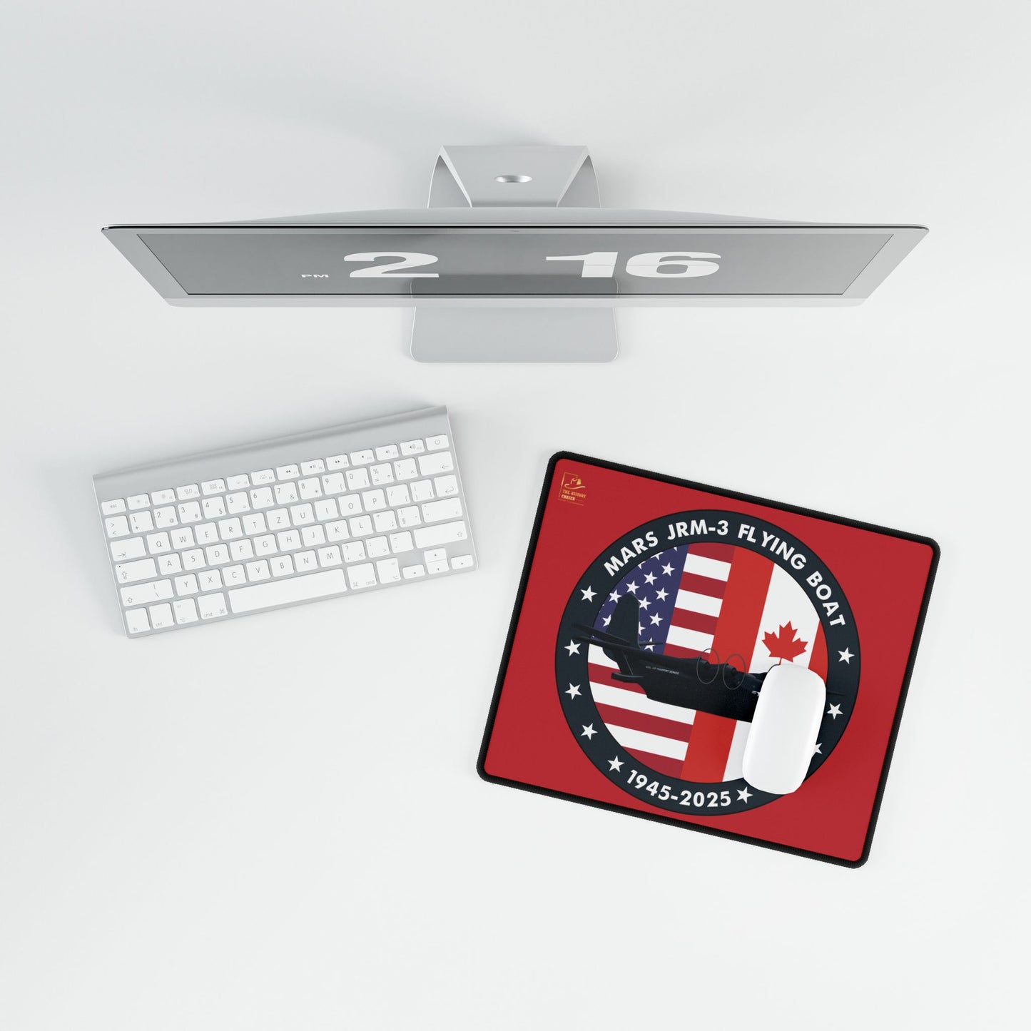 Mars Flying Boat Desk Mat (Red)