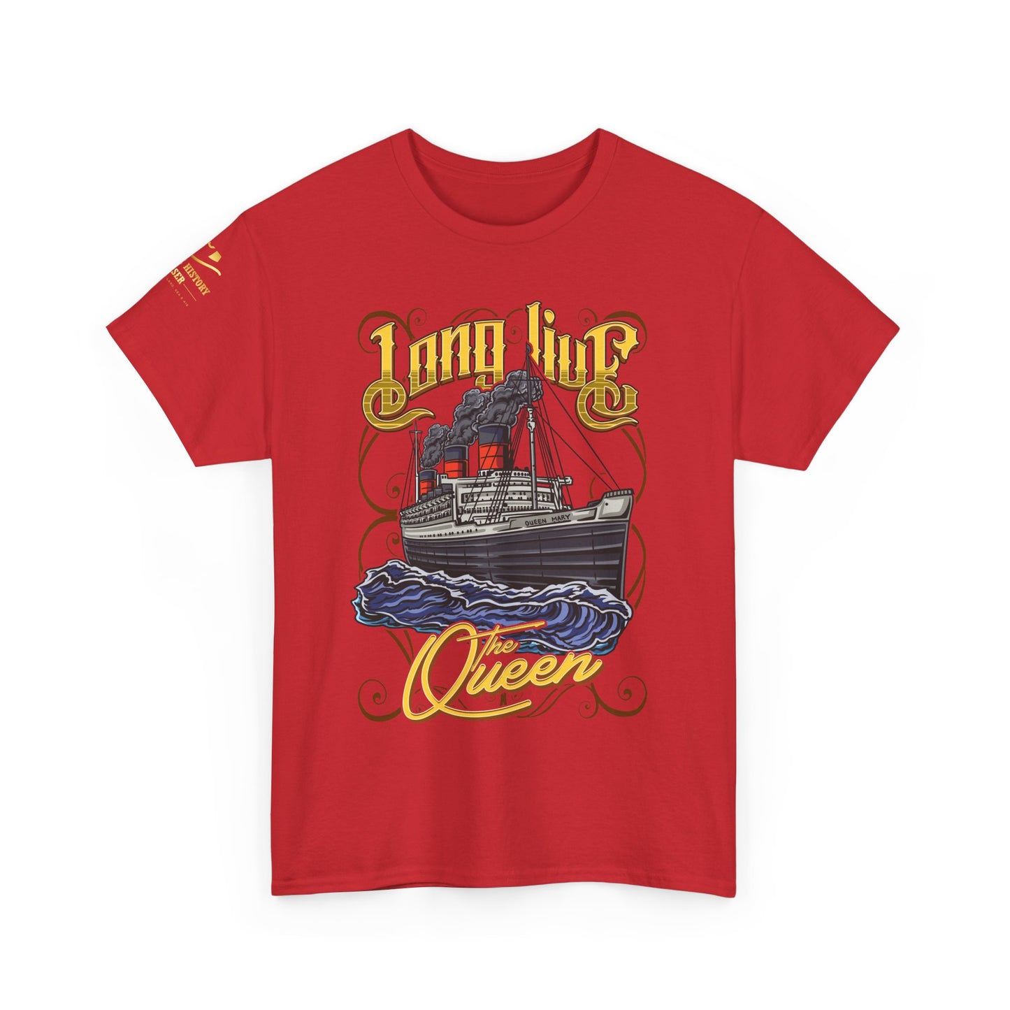Sail in Style – RMS Queen Mary Heavy Cotton Tee