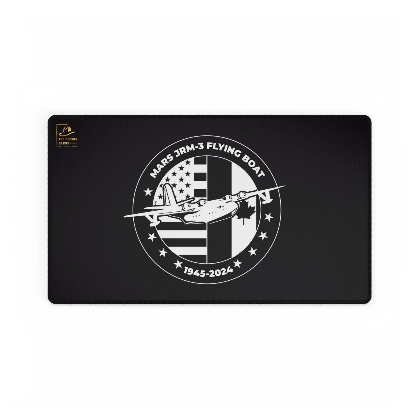 Mars Flying Boat Desk Mat (Black)