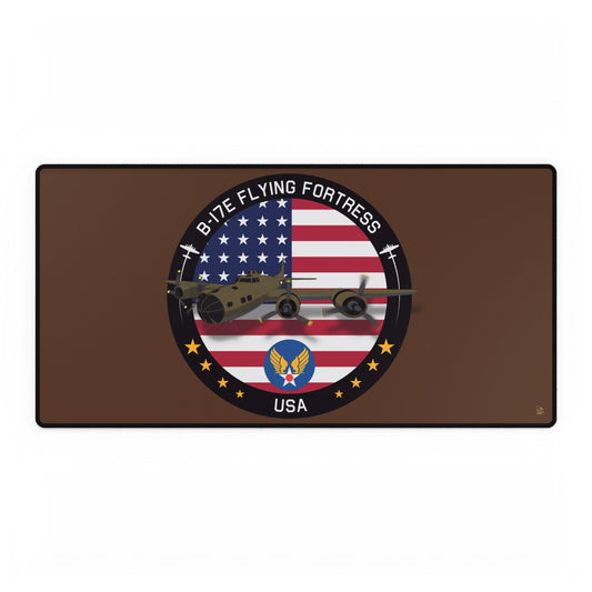B-17 Flying Fortress Desk Mat - Vintage Military Decor for Home Office