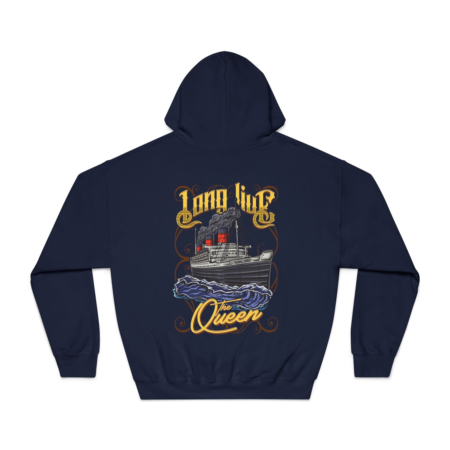 RMS Queen Mary Hoodie – Classic Comfort for Ocean Liner Enthusiasts