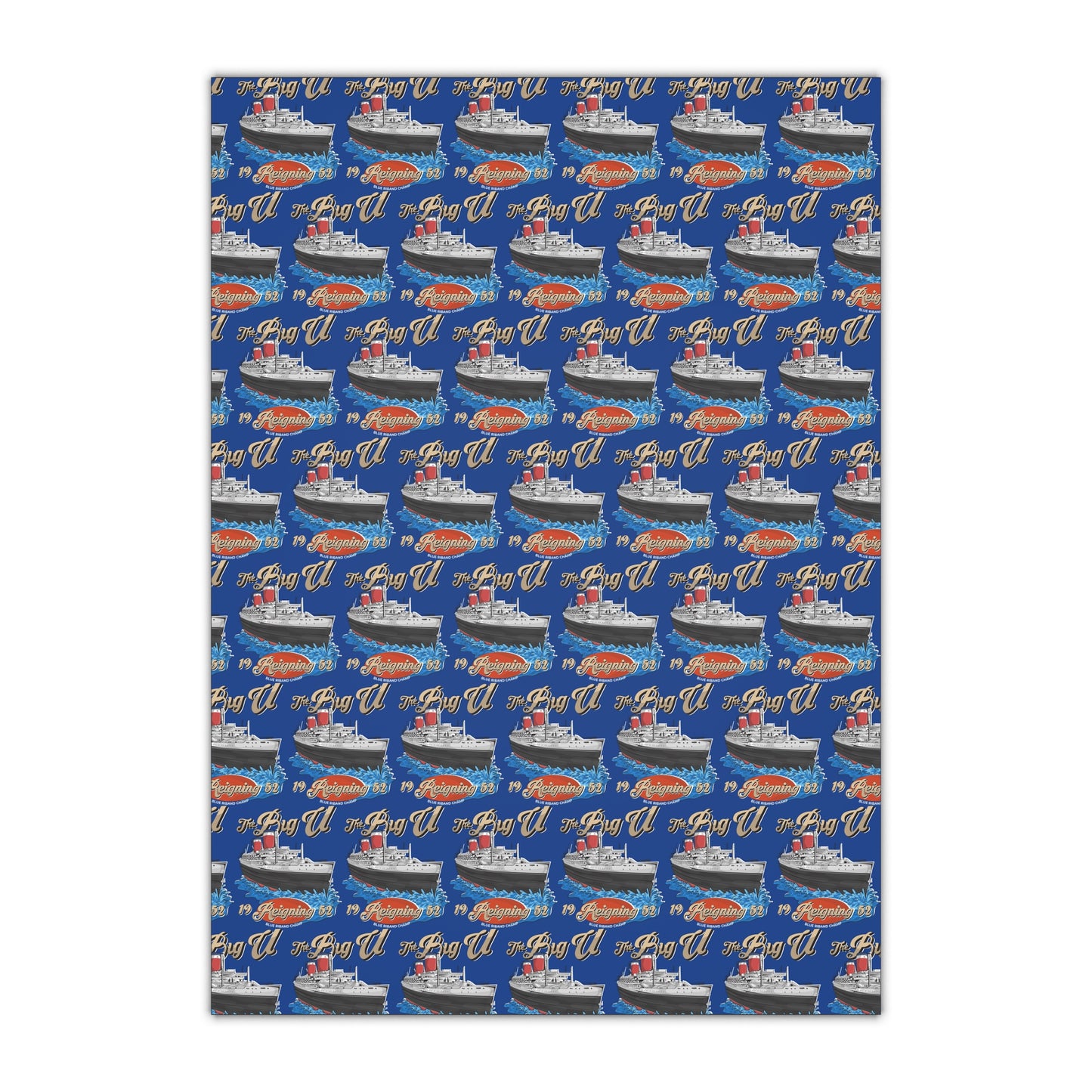 Big U  Gift Wrapping Paper Sheets, 1pc