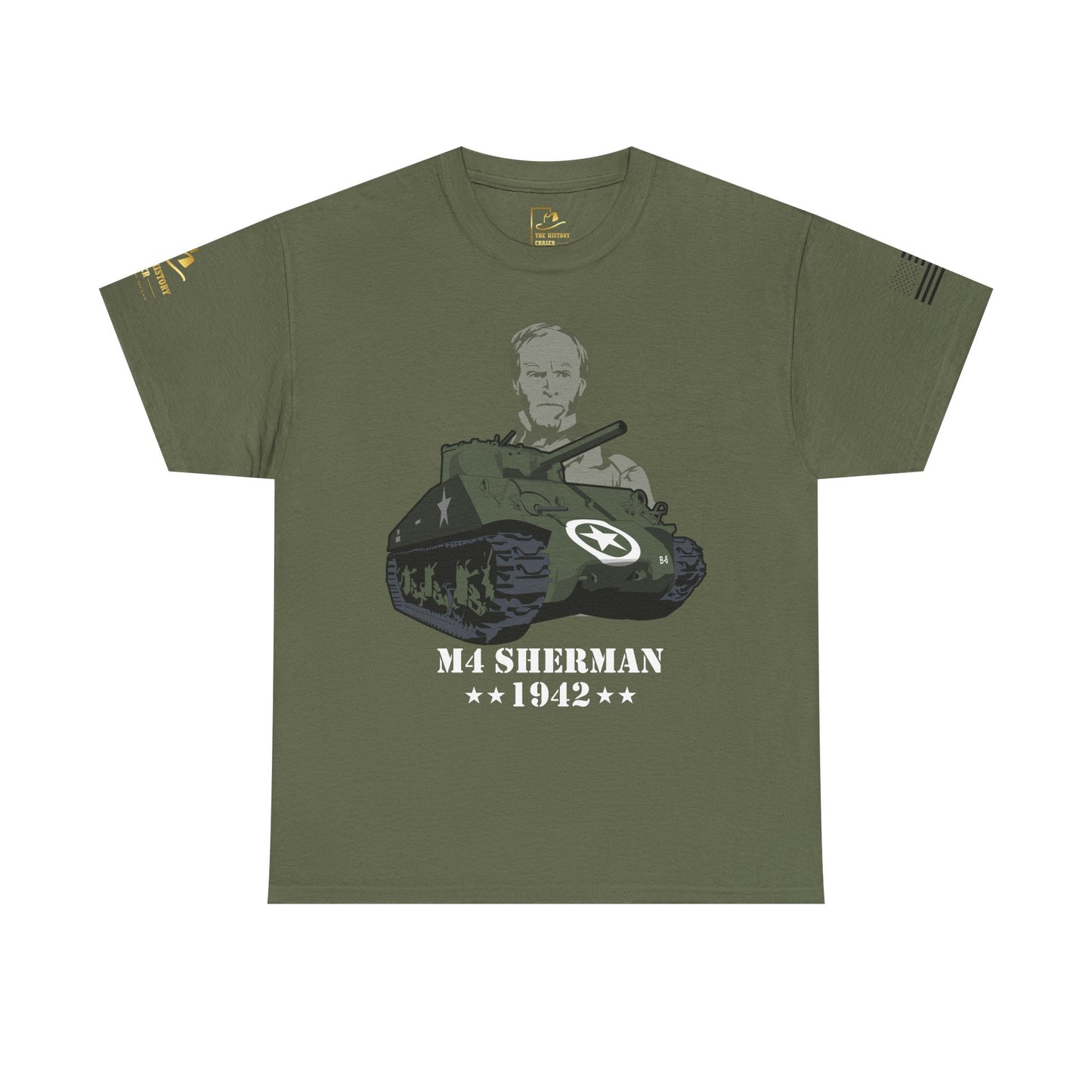 M4 Sherman Tank Vintage Military Tank Front Tee