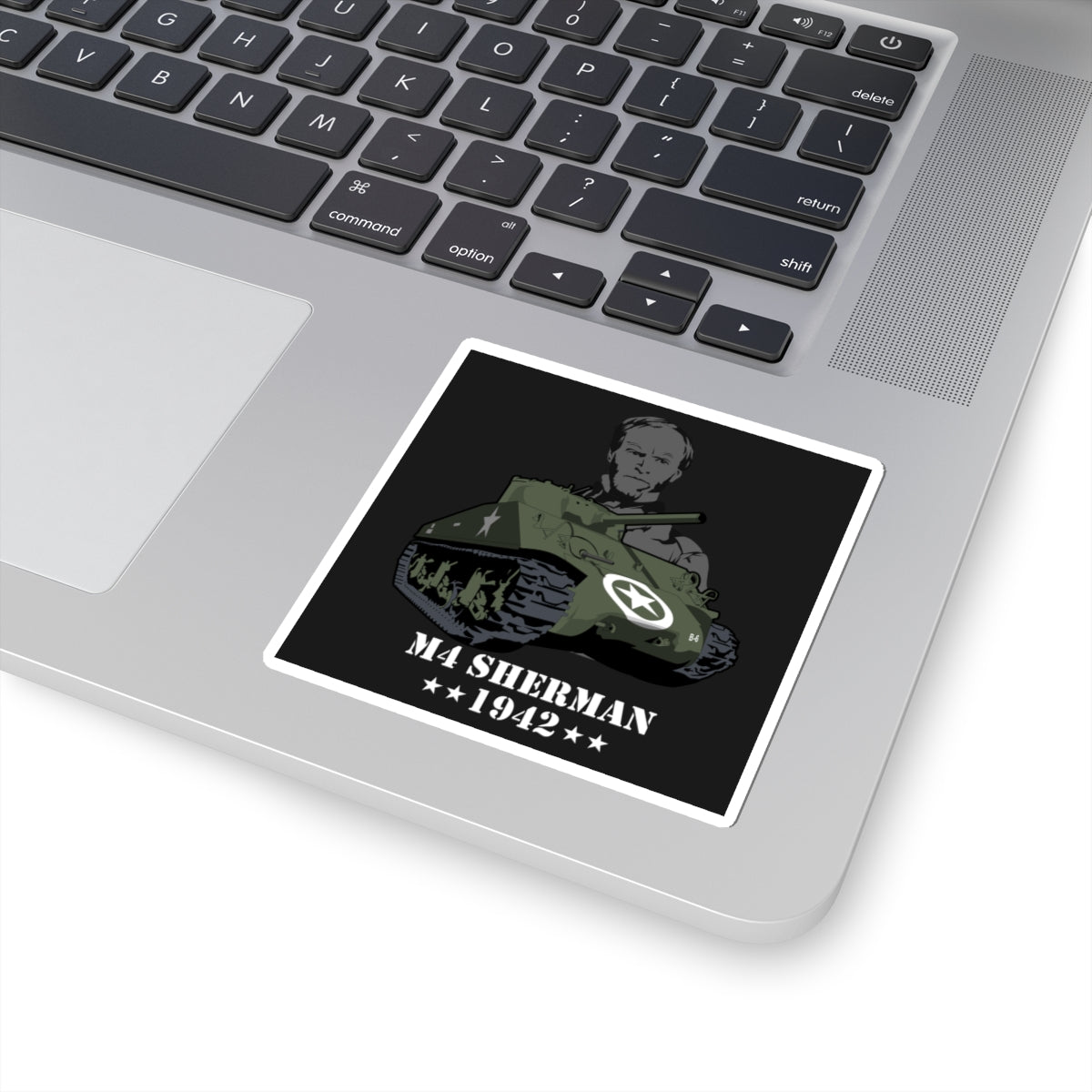 M4 Sherman 1942 Kiss-Cut Stickers - Military Tribute & Vintage Design