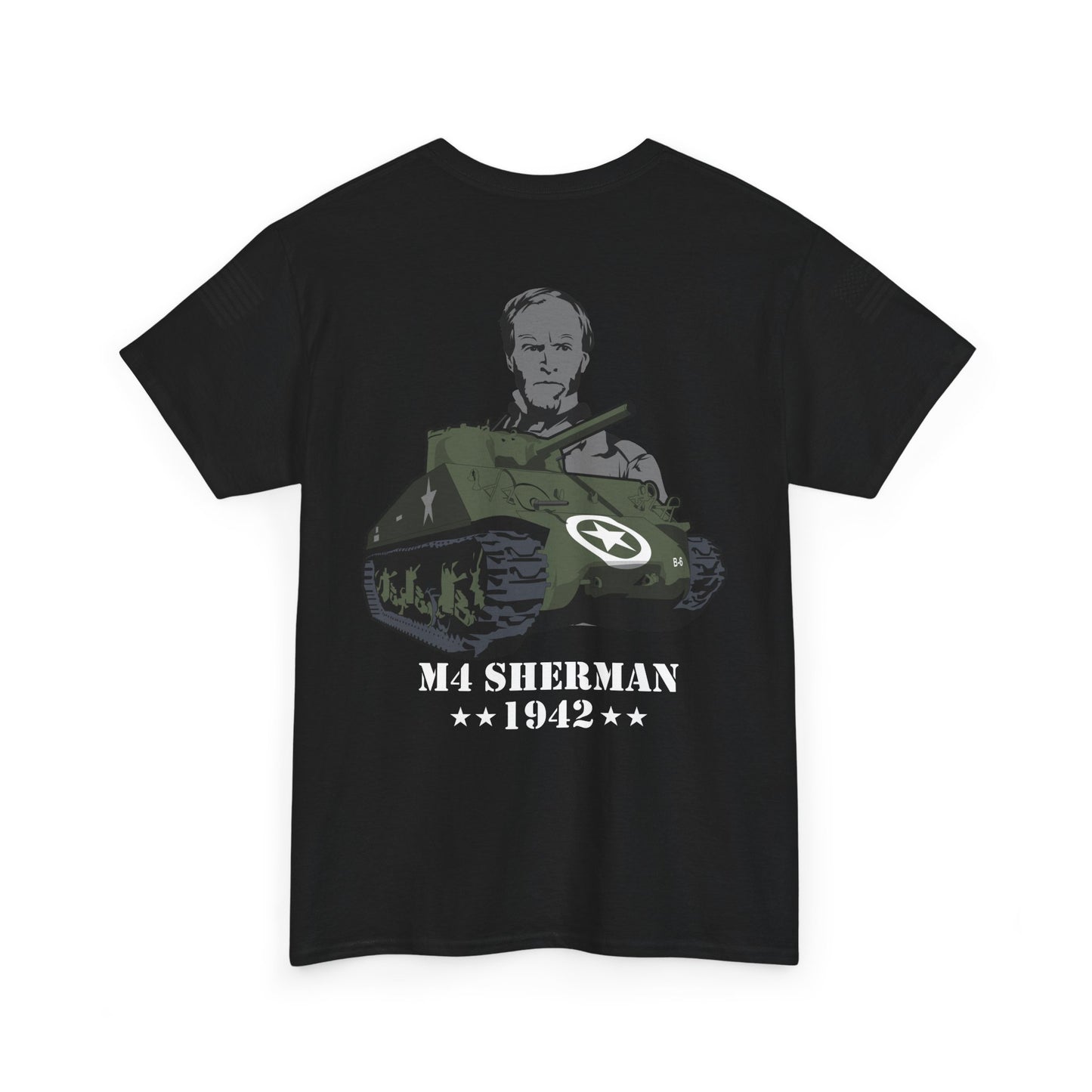 M4 Sherman Tank Vintage Military Tank Back Tee