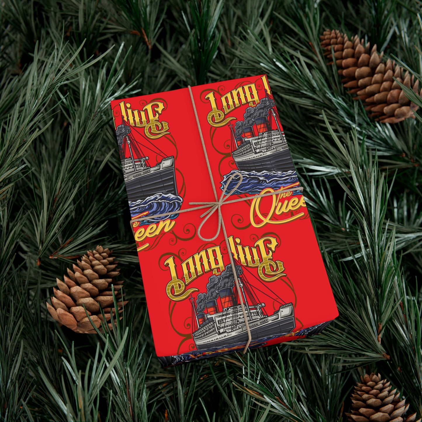 Wrap History in Elegance – RMS Queen Mary Gift Wrap Paper