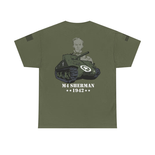M4 Sherman Tank Vintage Military Tank Back Tee