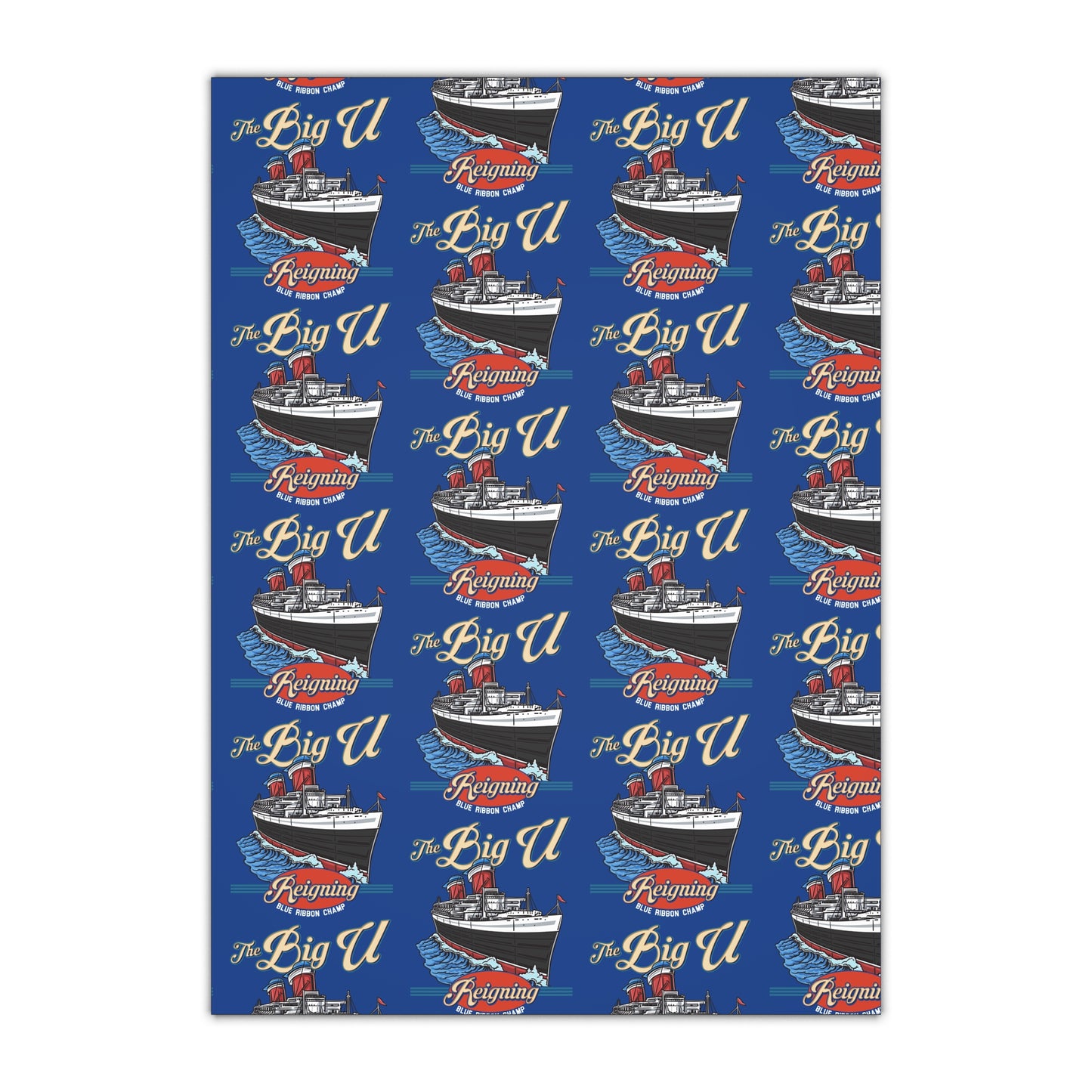 Big U  Gift Wrapping Paper Sheets, 1pc