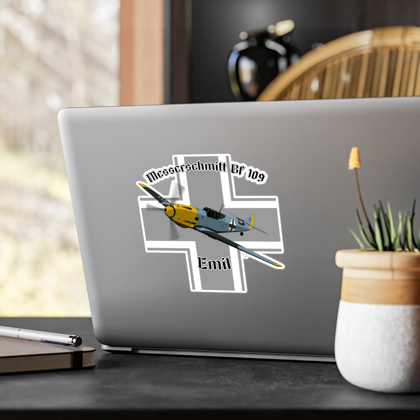 Messerschmitt BF-109 Emil Sticker | Perfect for Aircraft Enthusiasts, 1945-2024