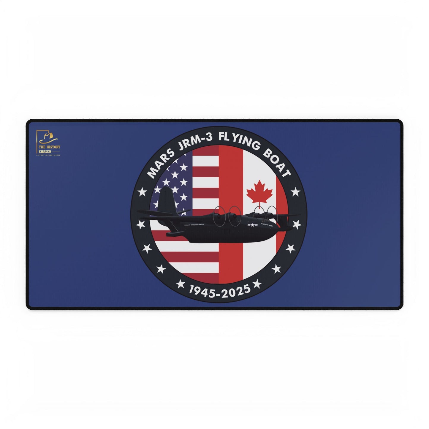 Mars Flying Boat Desk Mat (Blue)