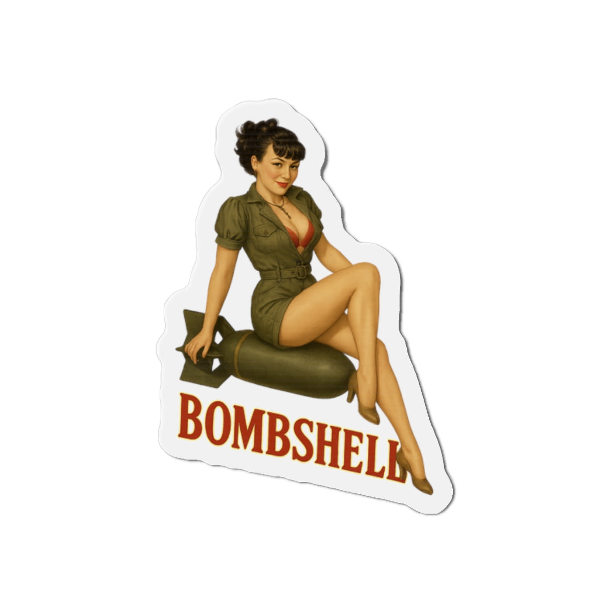 Bombshell Varga Style Nose Art  Magnet