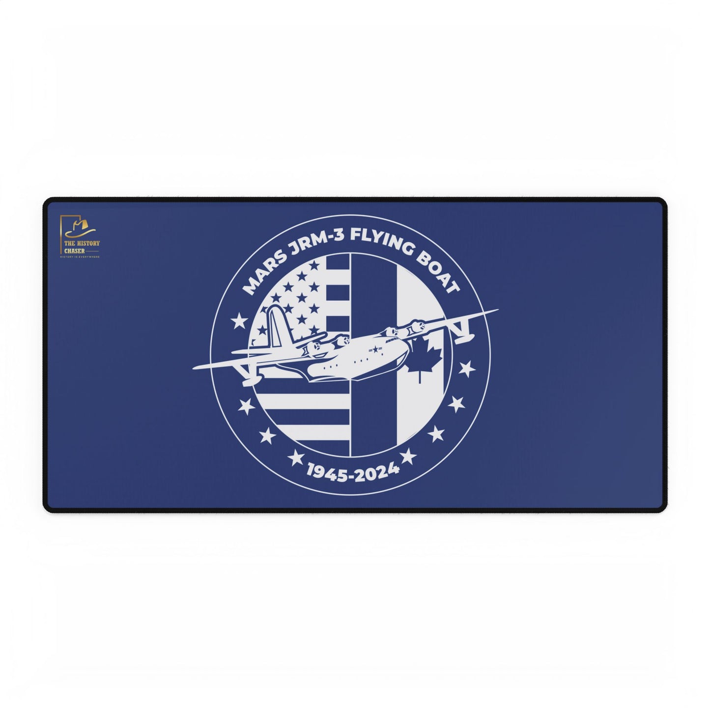 Mars Flying Boat Desk Mat (Blue)