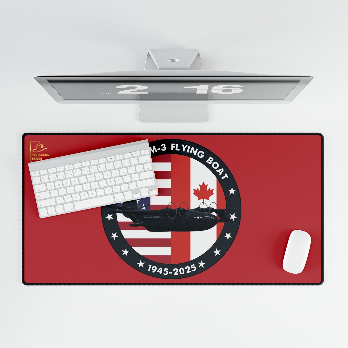 Mars Flying Boat Desk Mat (Red)