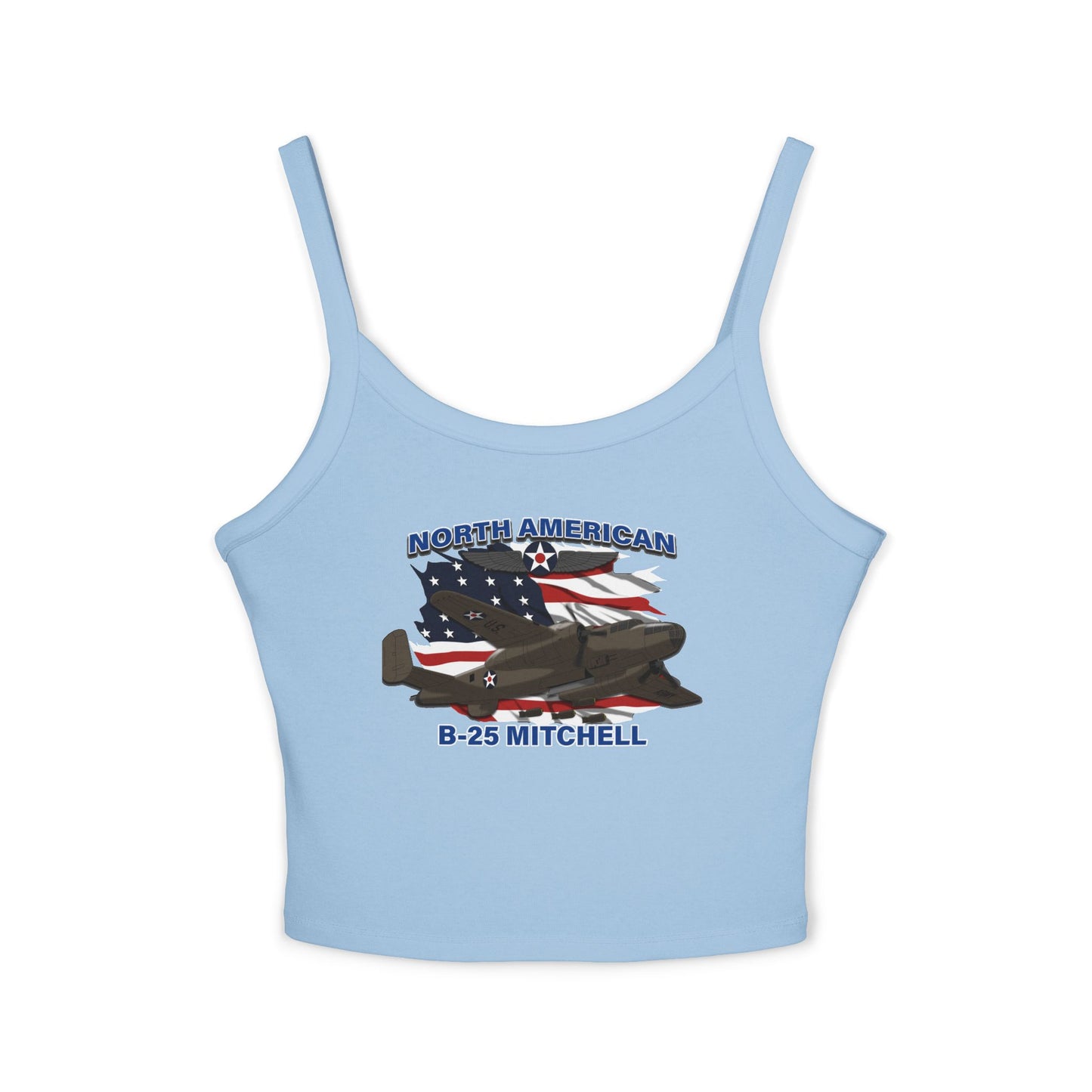 North American B-25 Mitchell Women’s Tank Top – Aviation Heritage Meets Summer Comfort