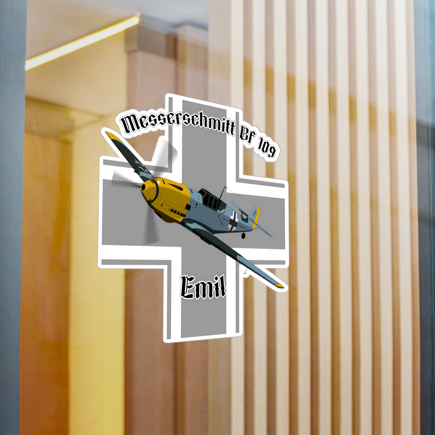 Messerschmitt BF-109 Emil Sticker | Perfect for Aircraft Enthusiasts, 1945-2024