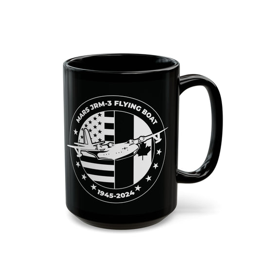 Mars Flying Boat Black Mug (15oz)