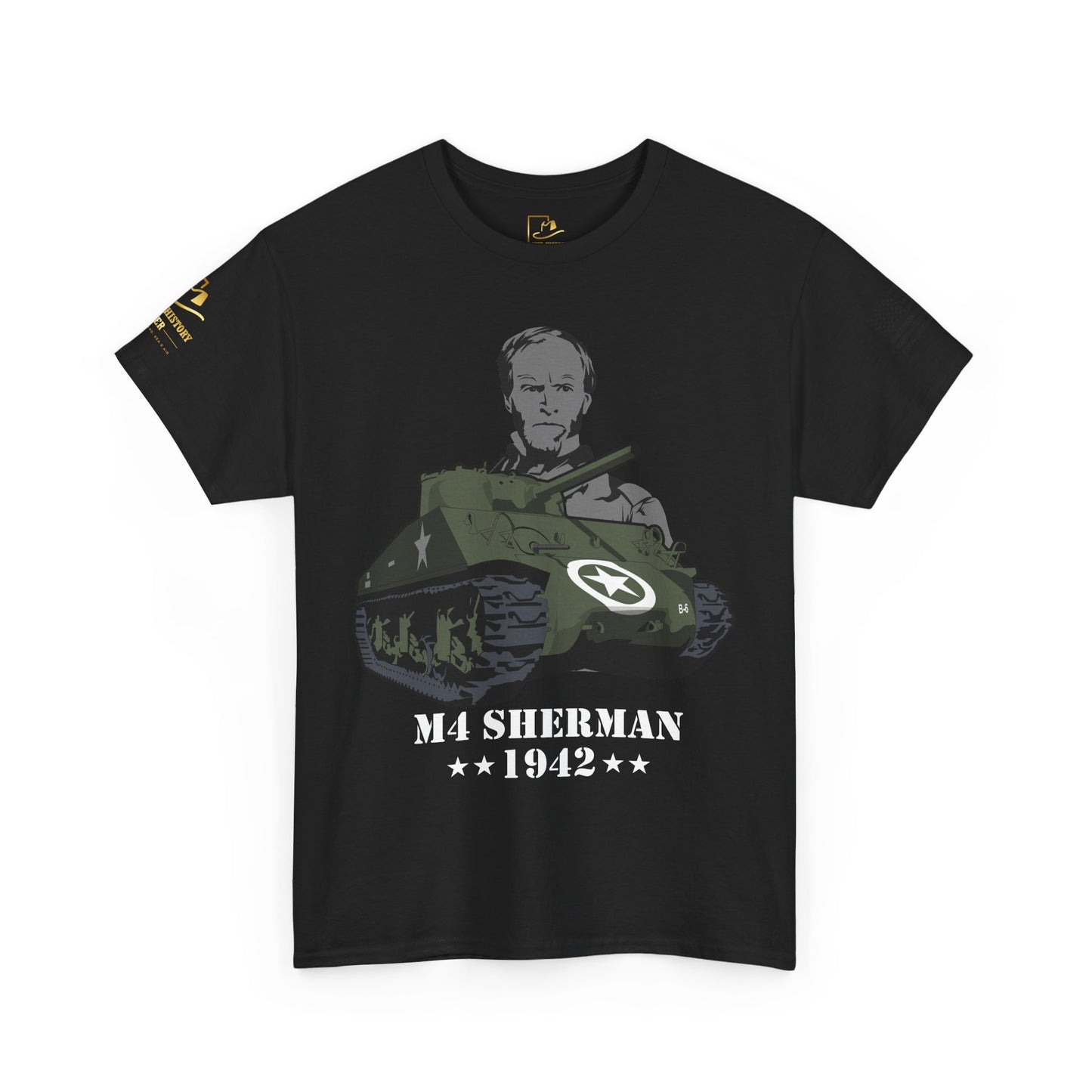 M4 Sherman Tank Vintage Military Tank Front Tee