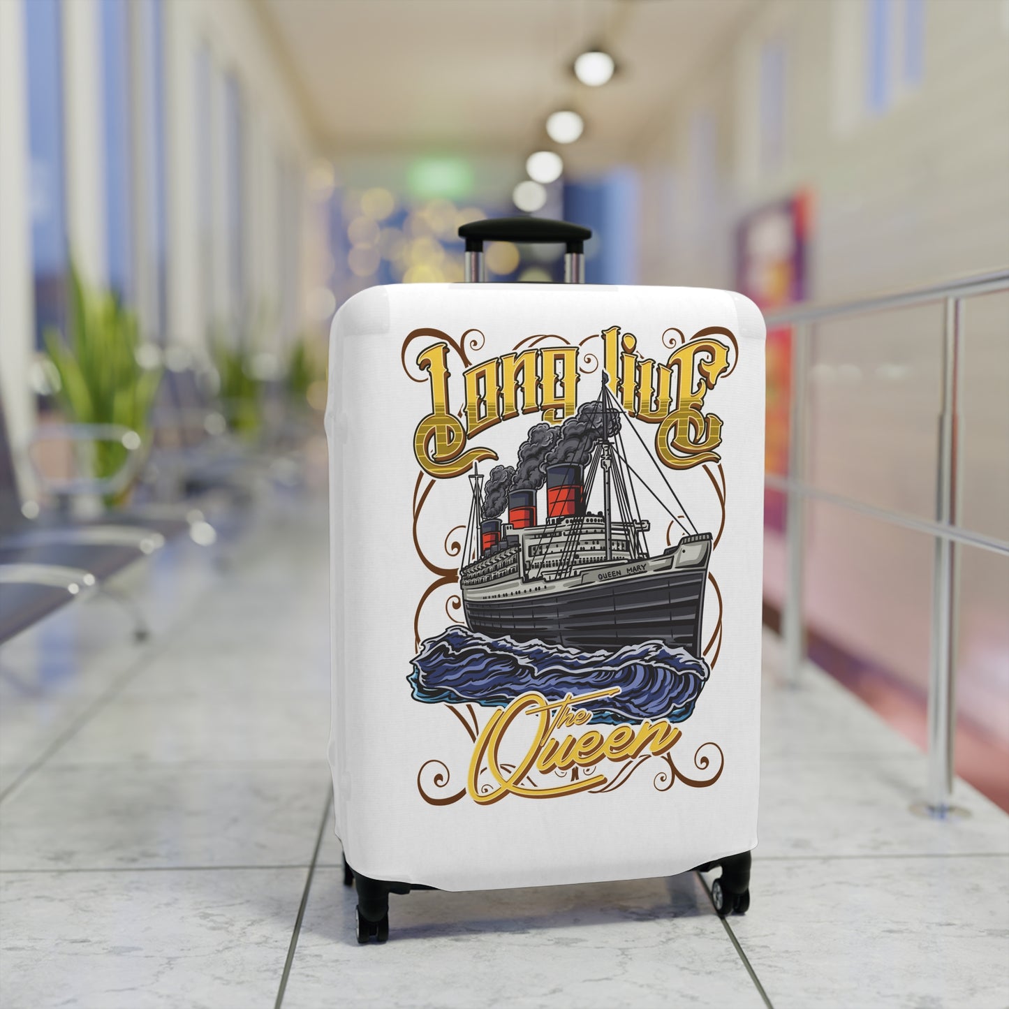 Long Live the Queen Luggage Cover (Red)