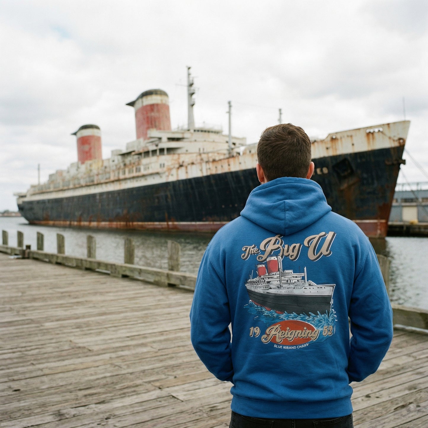 SS United States Hoodie – Iconic Style for Ocean Liner Enthusiasts