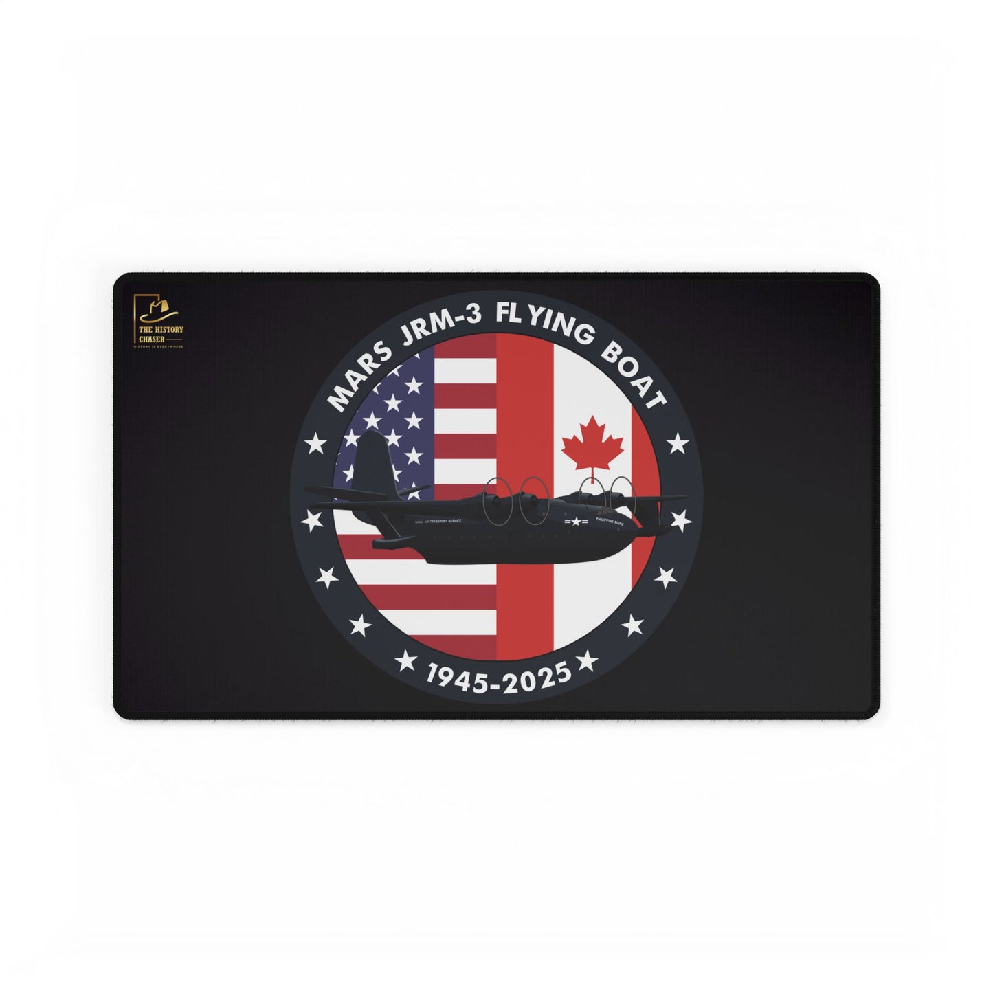 Mars Flying Boat Desk Mat (Black)