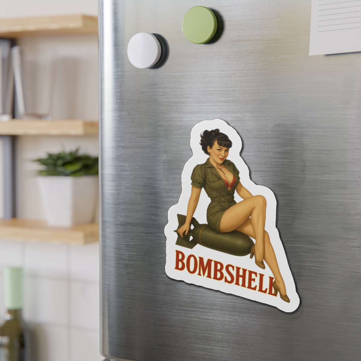 Bombshell Varga Style Nose Art  Magnet