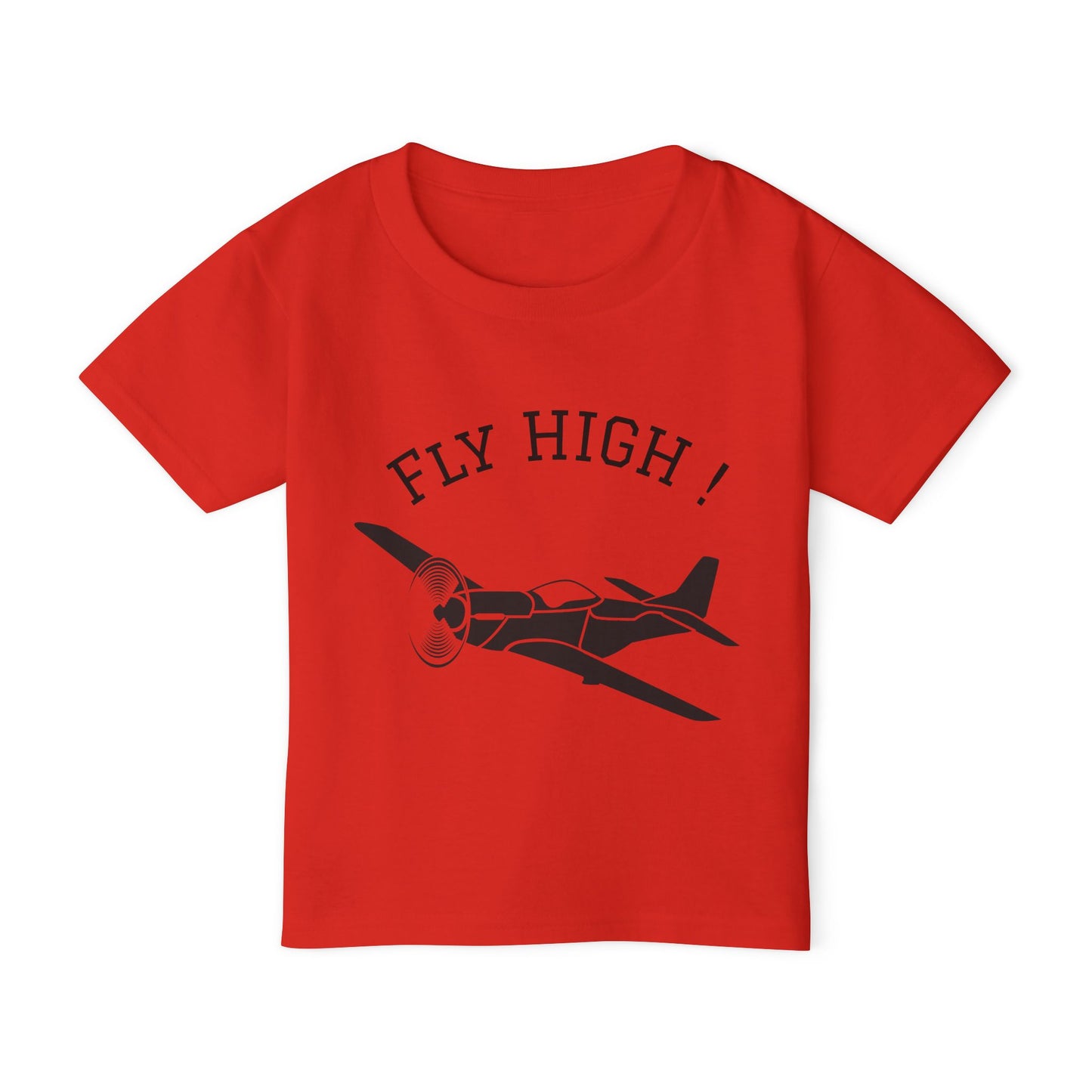 Toddler Aviation T-Shirt - Fly High Plane Tee, Kids Airplane Shirt, Birthday Gift, Toddler Travel Outfit, Airplane Lover Shirt