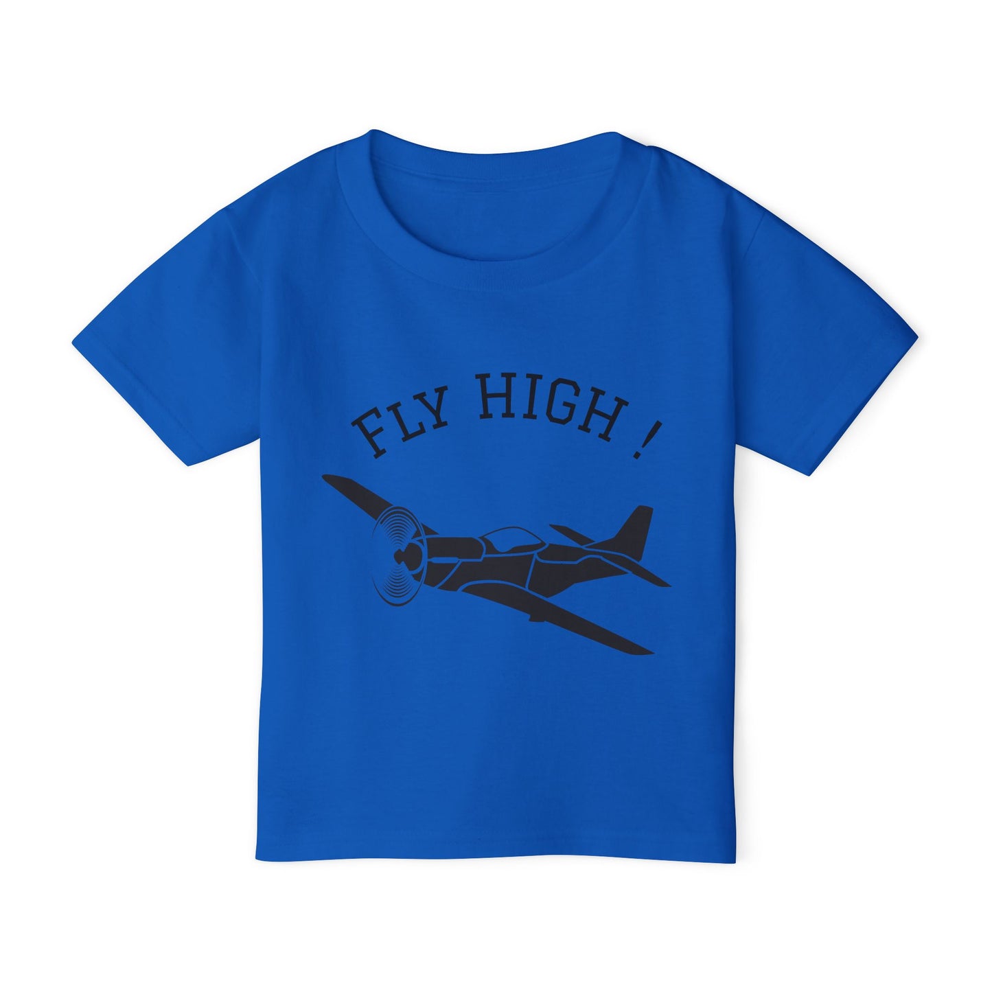 Toddler Aviation T-Shirt - Fly High Plane Tee, Kids Airplane Shirt, Birthday Gift, Toddler Travel Outfit, Airplane Lover Shirt