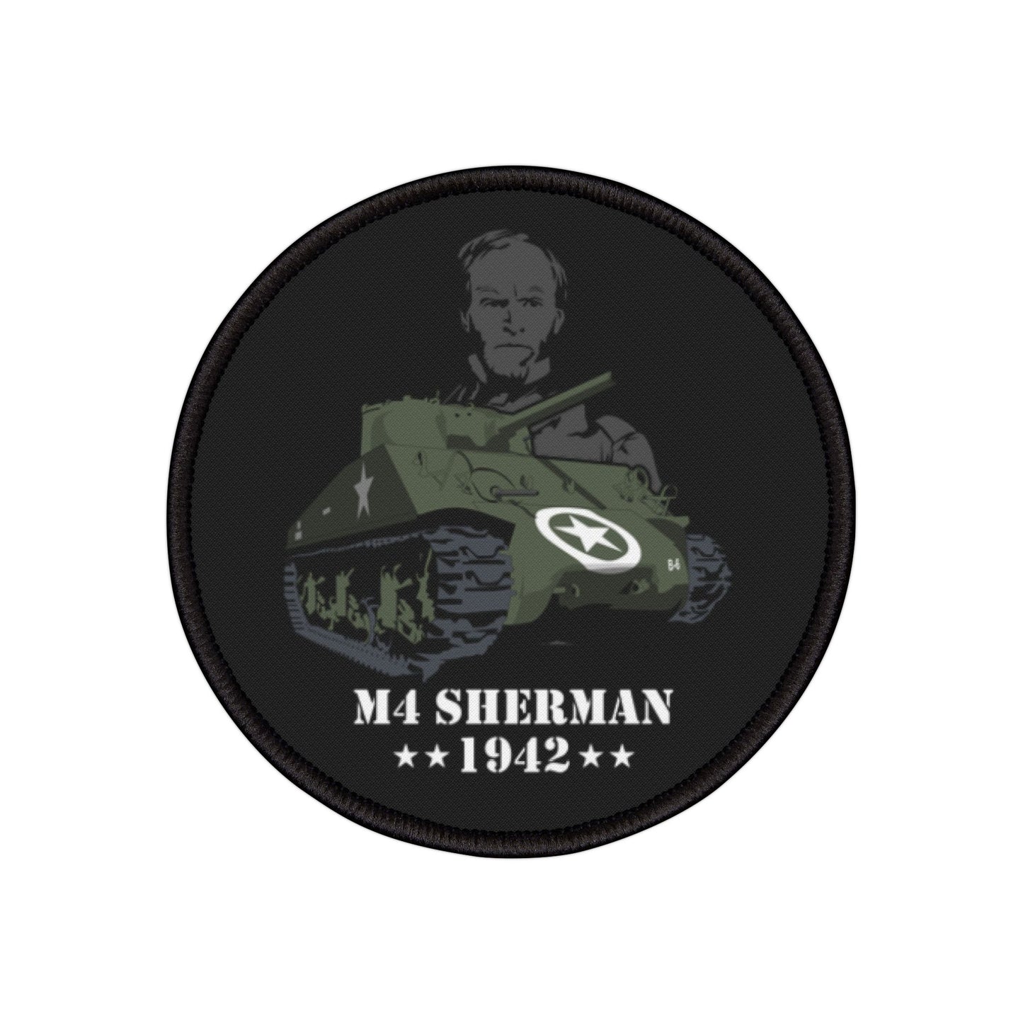 Sherman Army Tank Iron-On Patch – The Perfect Gift for Military History Buffs