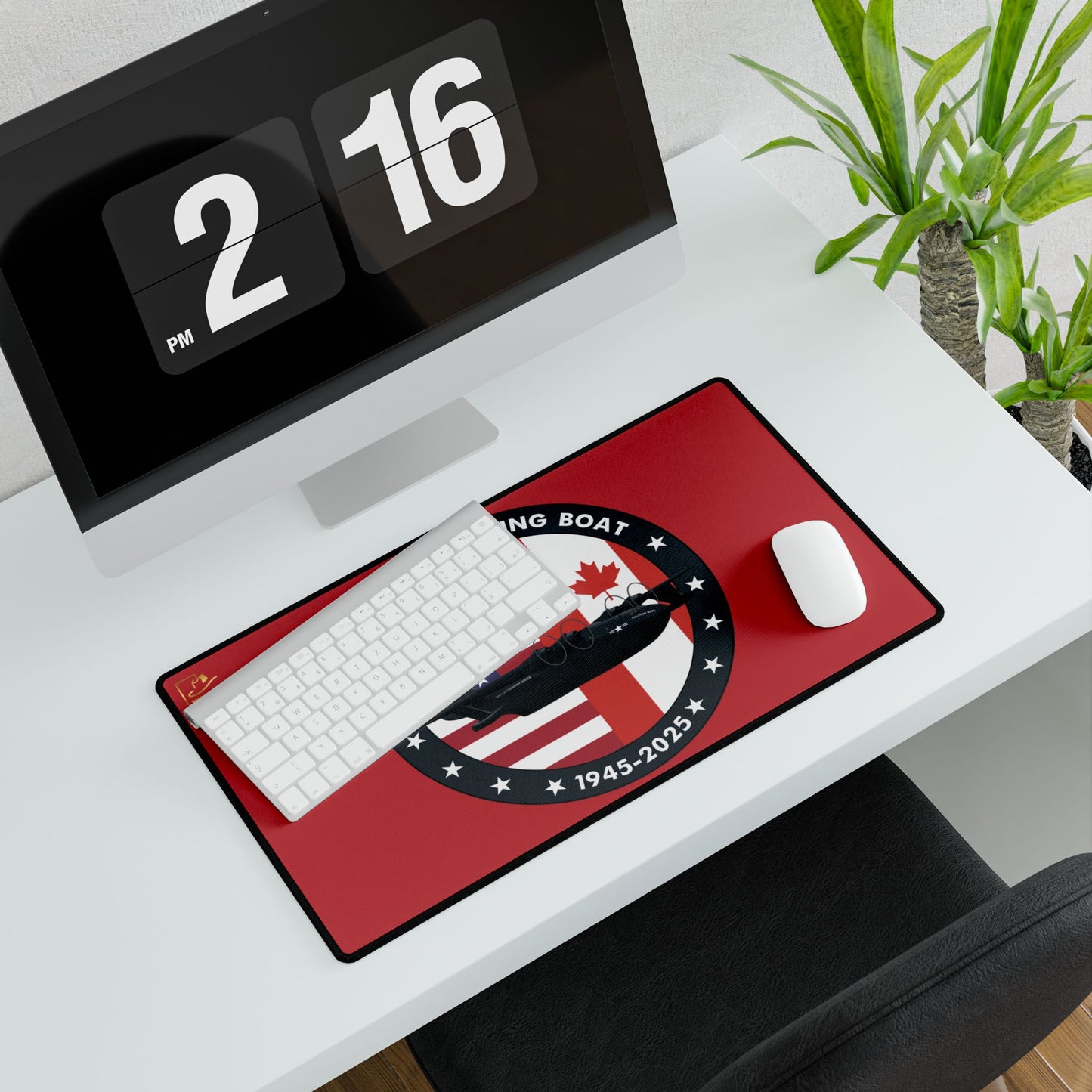 Mars Flying Boat Desk Mat (Red)