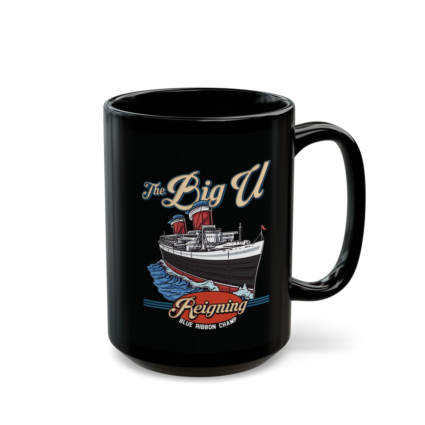 The Big U Black Mug (15oz)