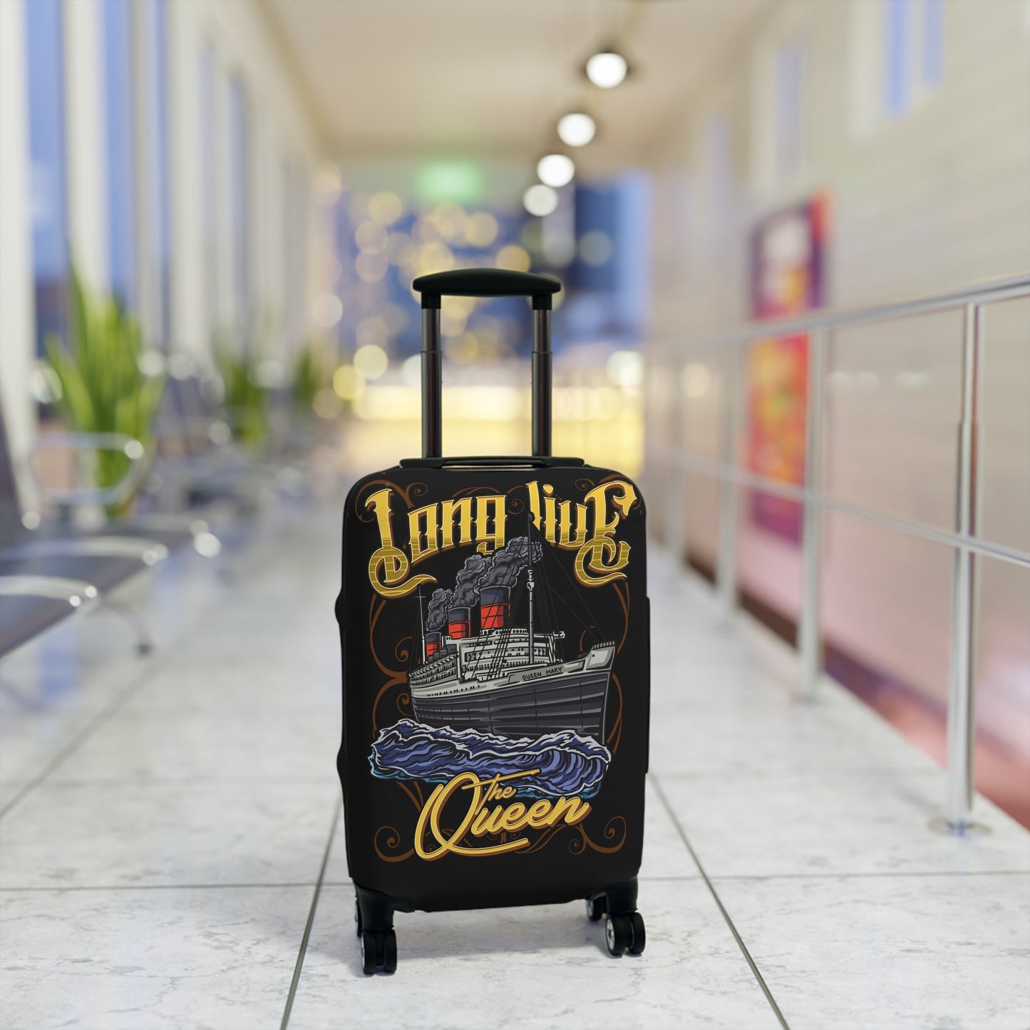 Long Live the Queen Luggage Cover (Black)