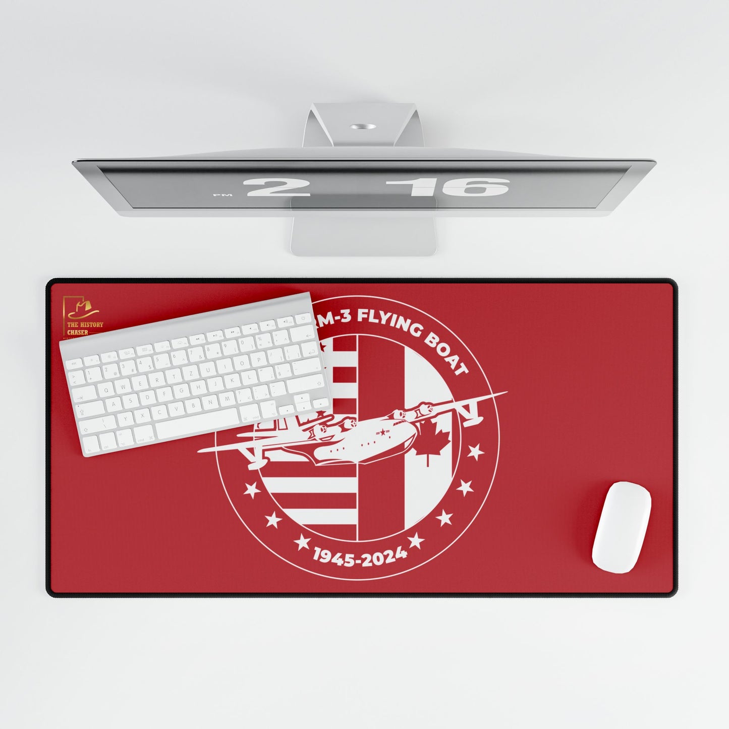 Mars Flying Boat Desk Mat (Red)