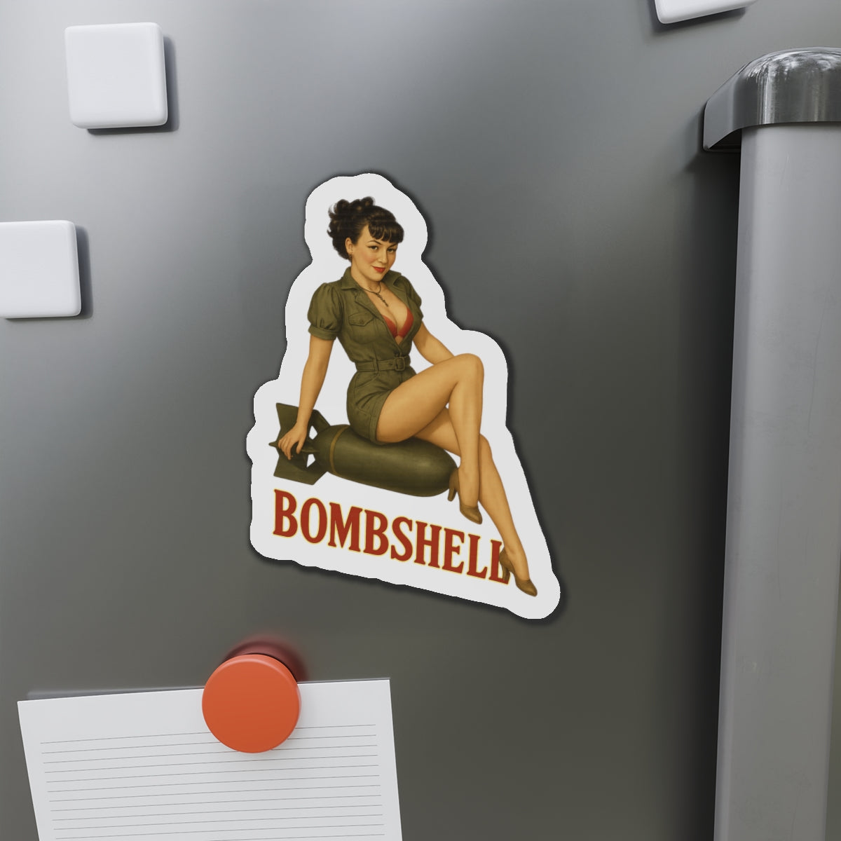 Bombshell Varga Style Nose Art  Magnet