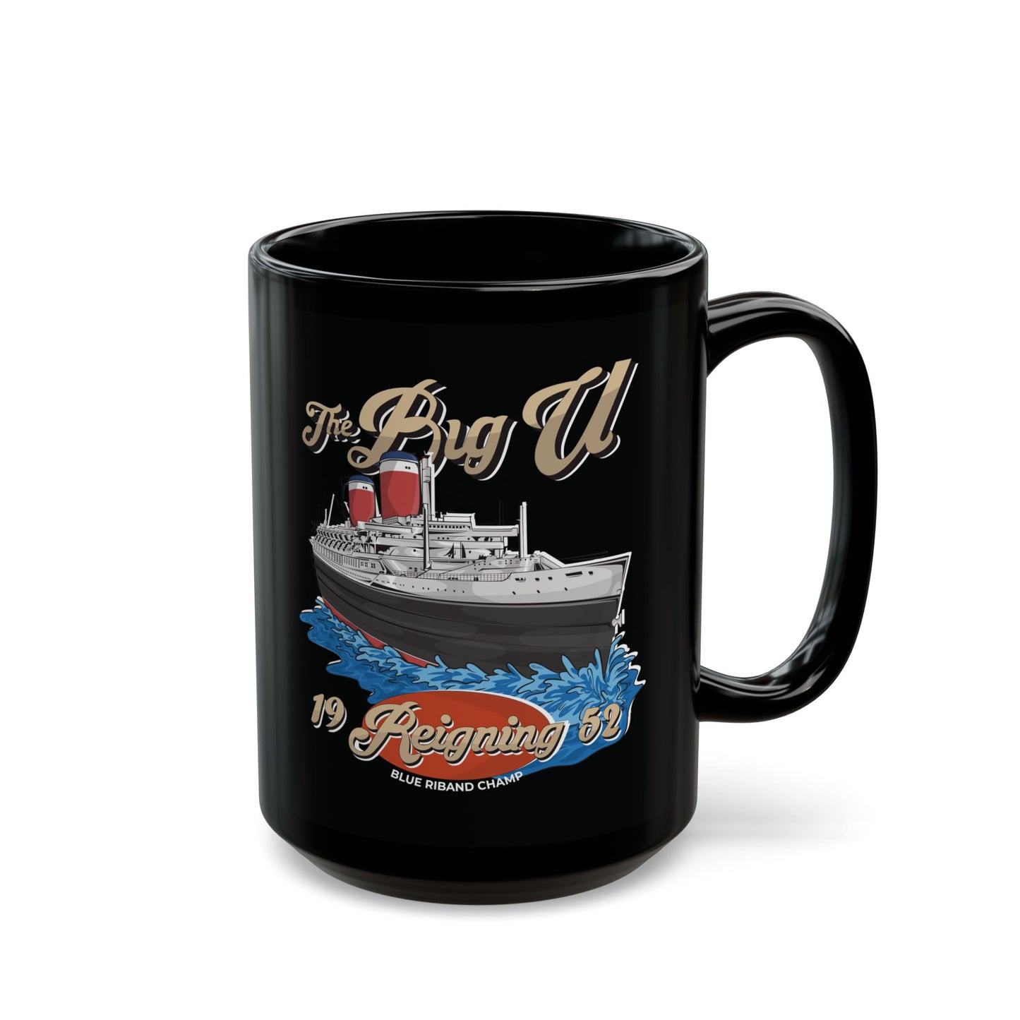 The Big U Black Mug (15oz)