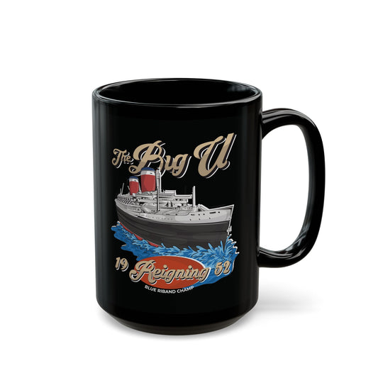 The Big U Black Mug (15oz)