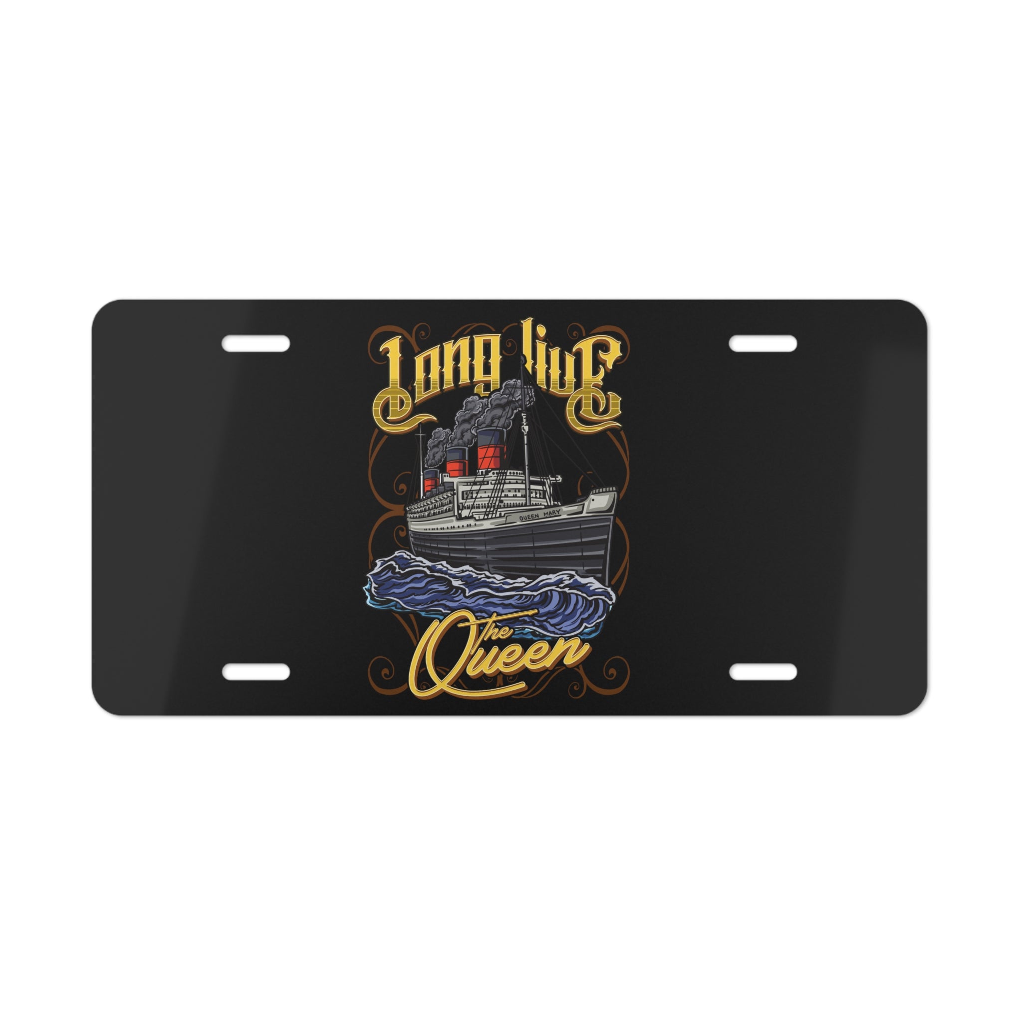 RMS Queen Mary License Plate – Celebrate the Legendary Blue Riband Cha ...