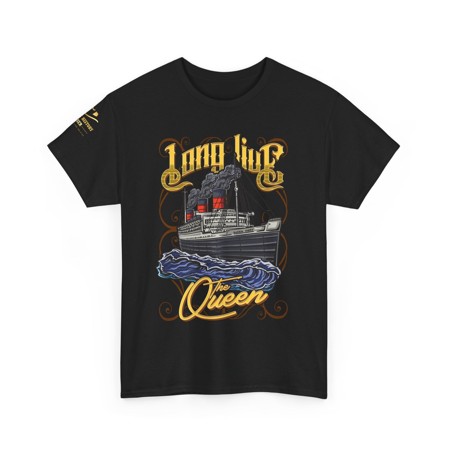 Sail in Style – RMS Queen Mary Heavy Cotton Tee