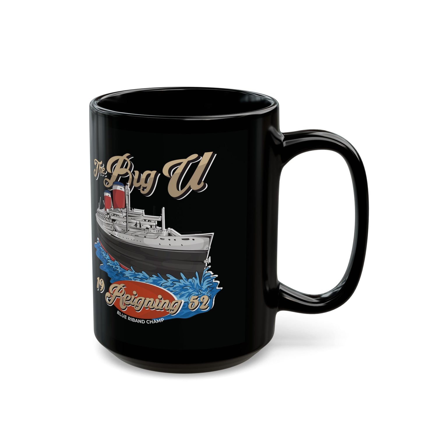 The Big U Black Mug (15oz)
