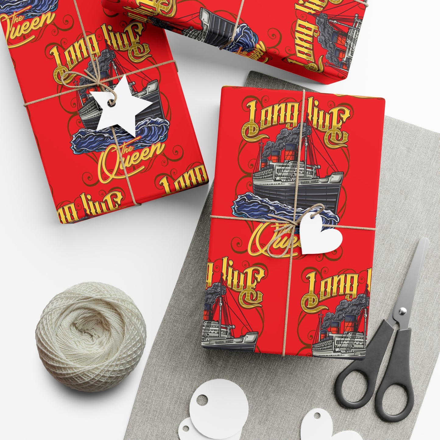 Wrap History in Elegance – RMS Queen Mary Gift Wrap Paper