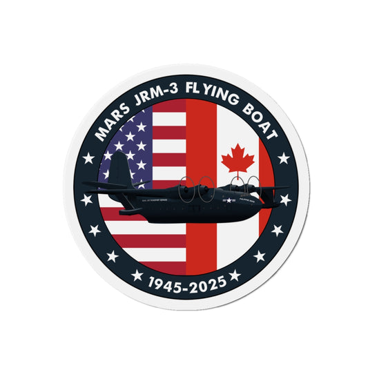 Mars JRM-3 Flying Boat Die-Cut Magnet - 1945-2024 Commemorative Design